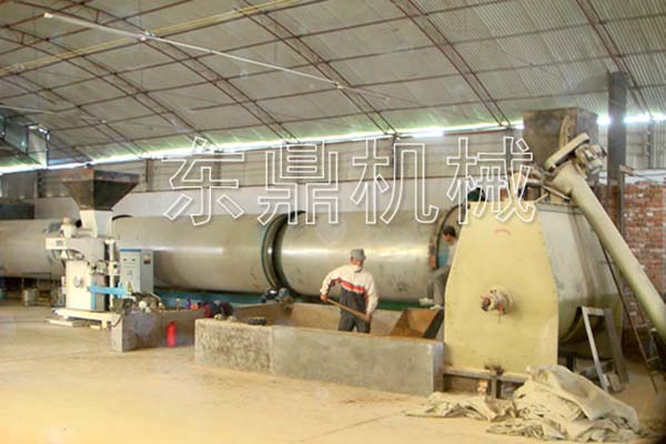 河北武安啤酒糟烘干機現場